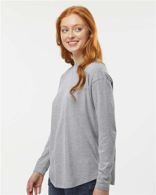 LAT 3508 Women's Relaxed Vintage Wash T-Shirt - Heather - Side