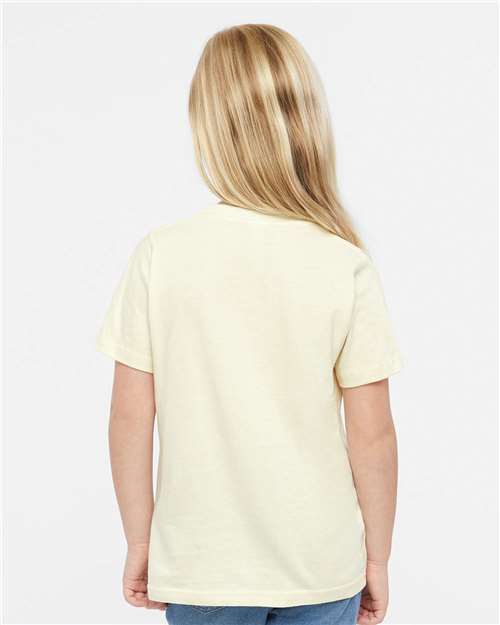 Toddler Fine Jersey T-Shirt — Soft Kids Tee [2T-5T] - Natural - Back