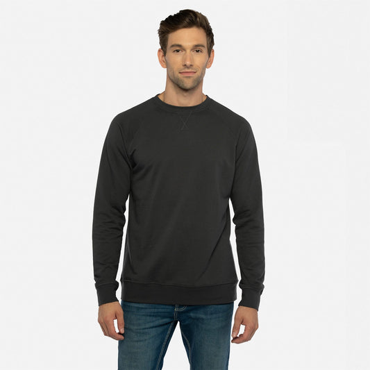 Laguna Raglan Sweatshirt - Graphite Black - The American Threads