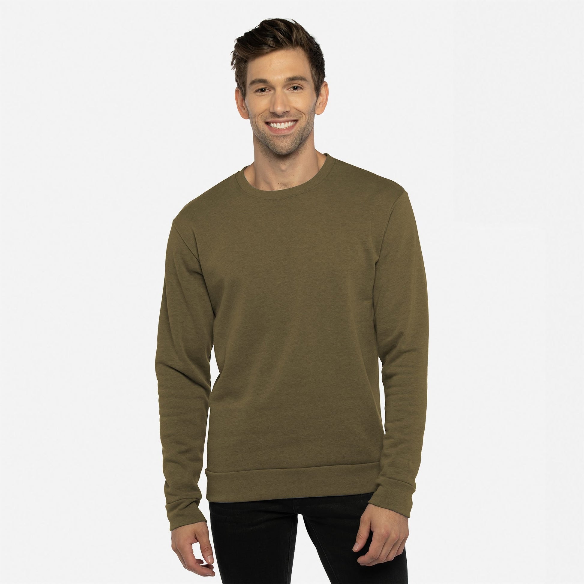 Malibu Sweatshirt - Heather Military Green - The American Threads