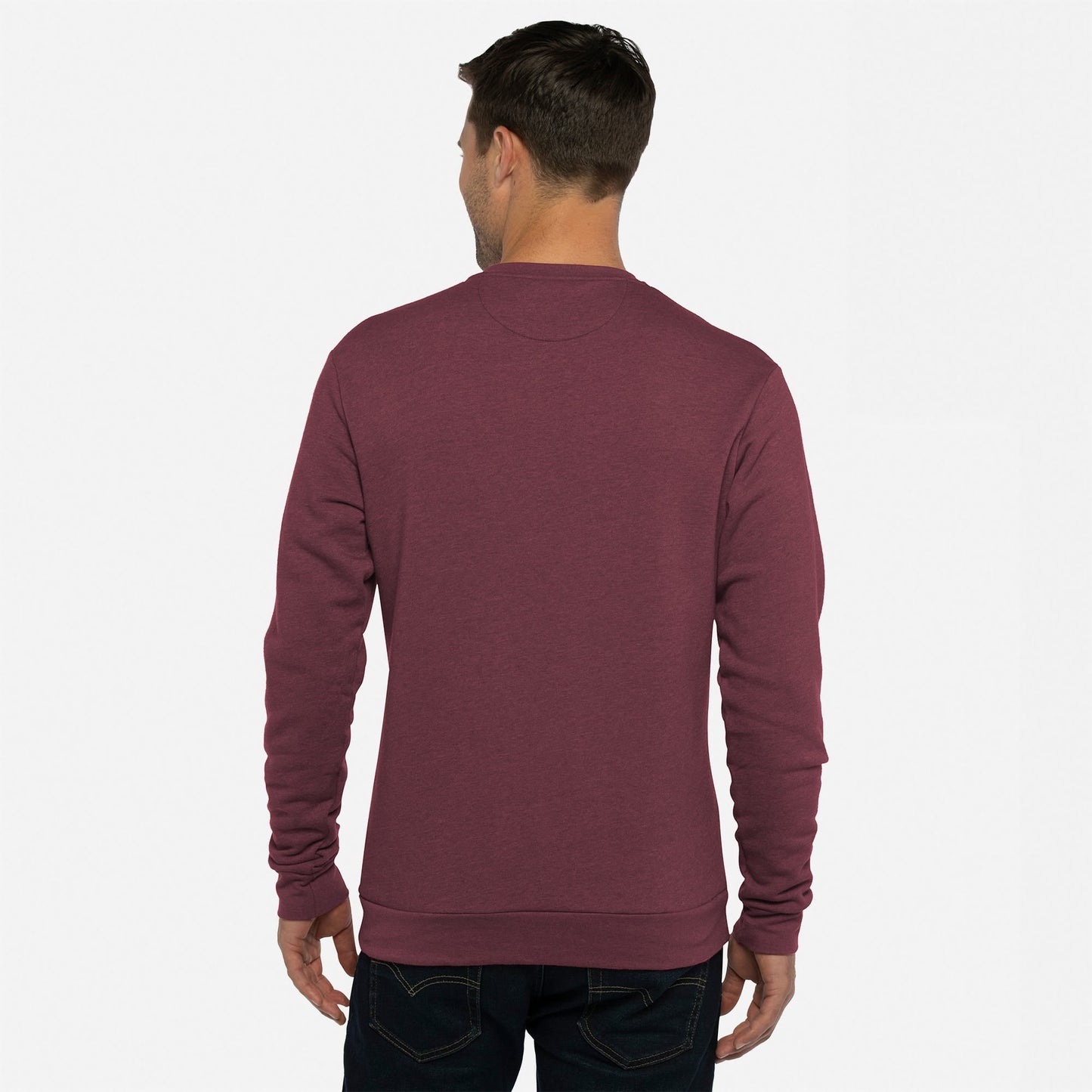 Malibu Sweatshirt - Heather Maroon - The American Threads