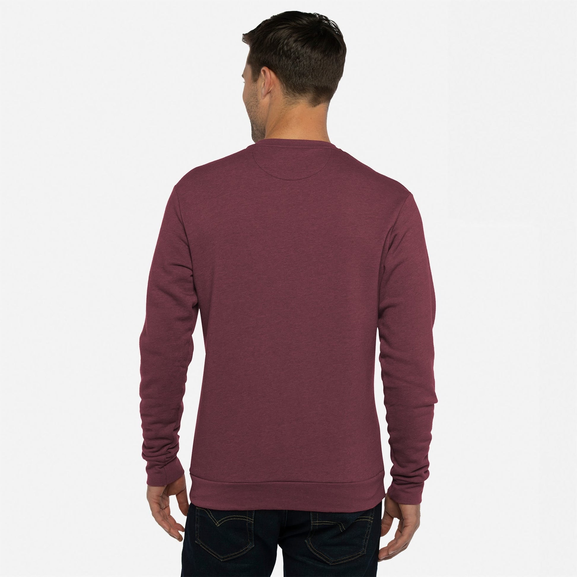 Malibu Sweatshirt - Heather Maroon - The American Threads