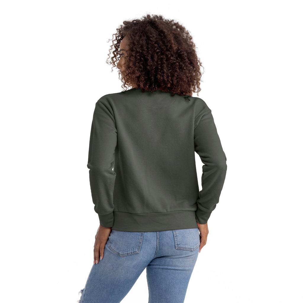 Women's French Terry Sweatshirt - Heavy Metal - Comfy Threads
