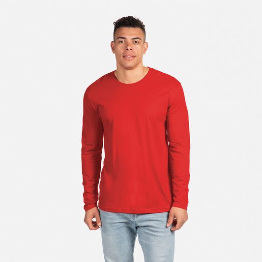Cotton Long Sleeve T-Shirt - Red - The American Threads