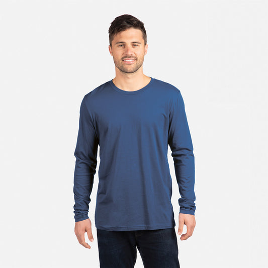 Cotton Long Sleeve T-Shirt - Royal - The American Threads