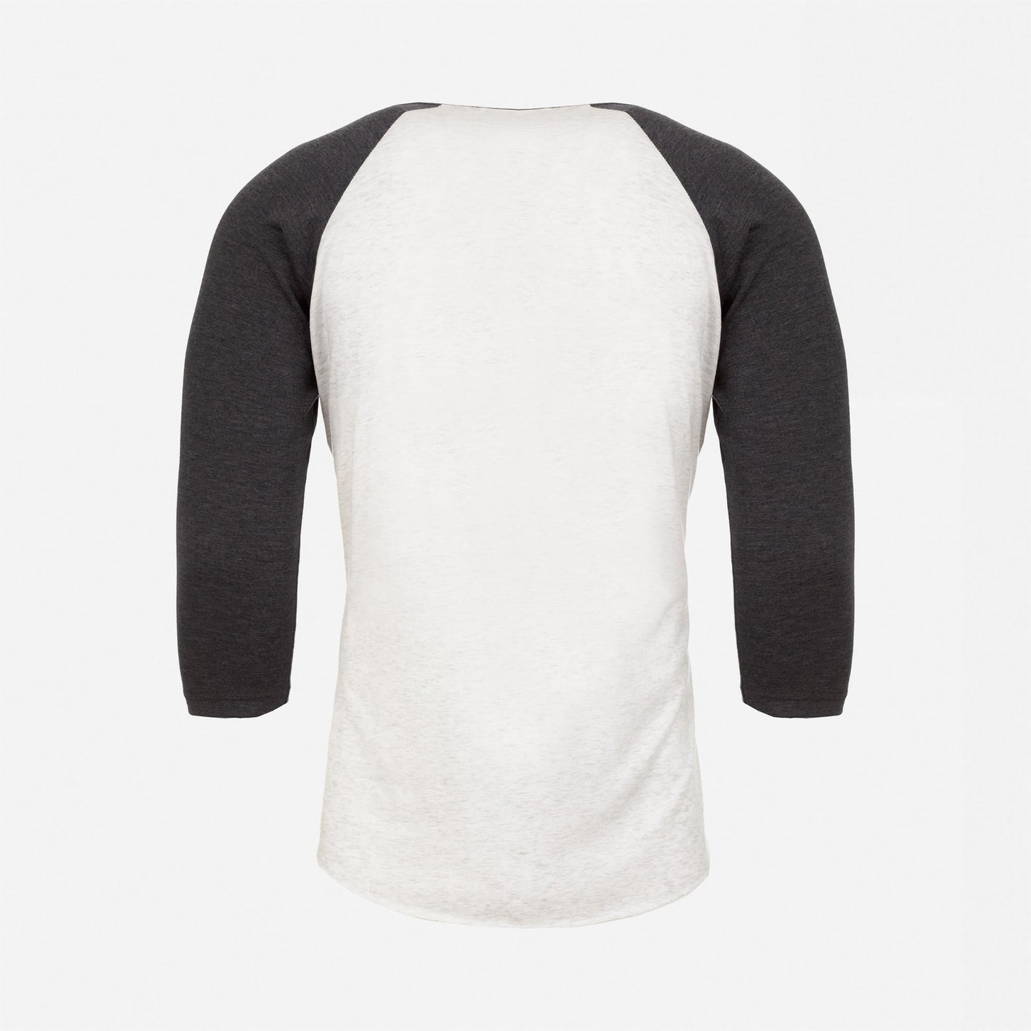 Tri-Blend 3/4 Raglan T-Shirt - Vintage Black / Heather White - The American Threads