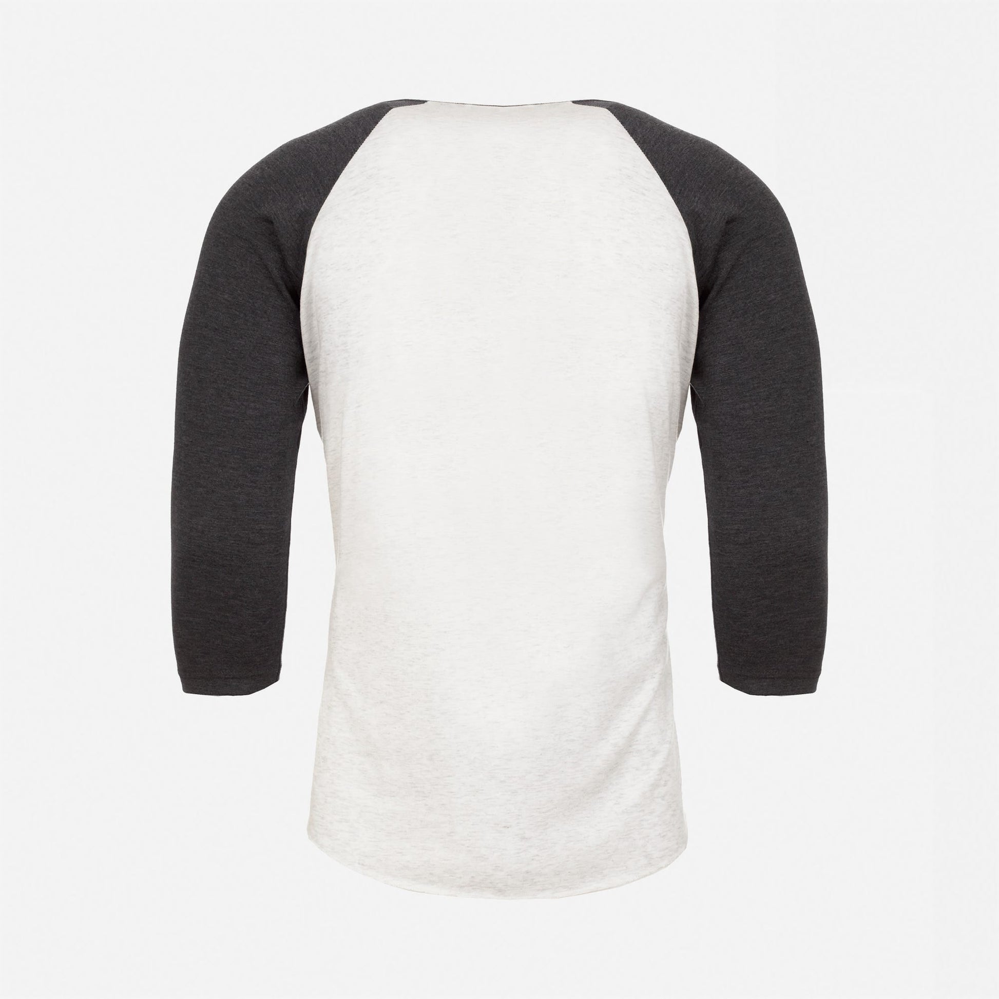 Tri-Blend 3/4 Raglan T-Shirt - Vintage Black / Heather White - The American Threads