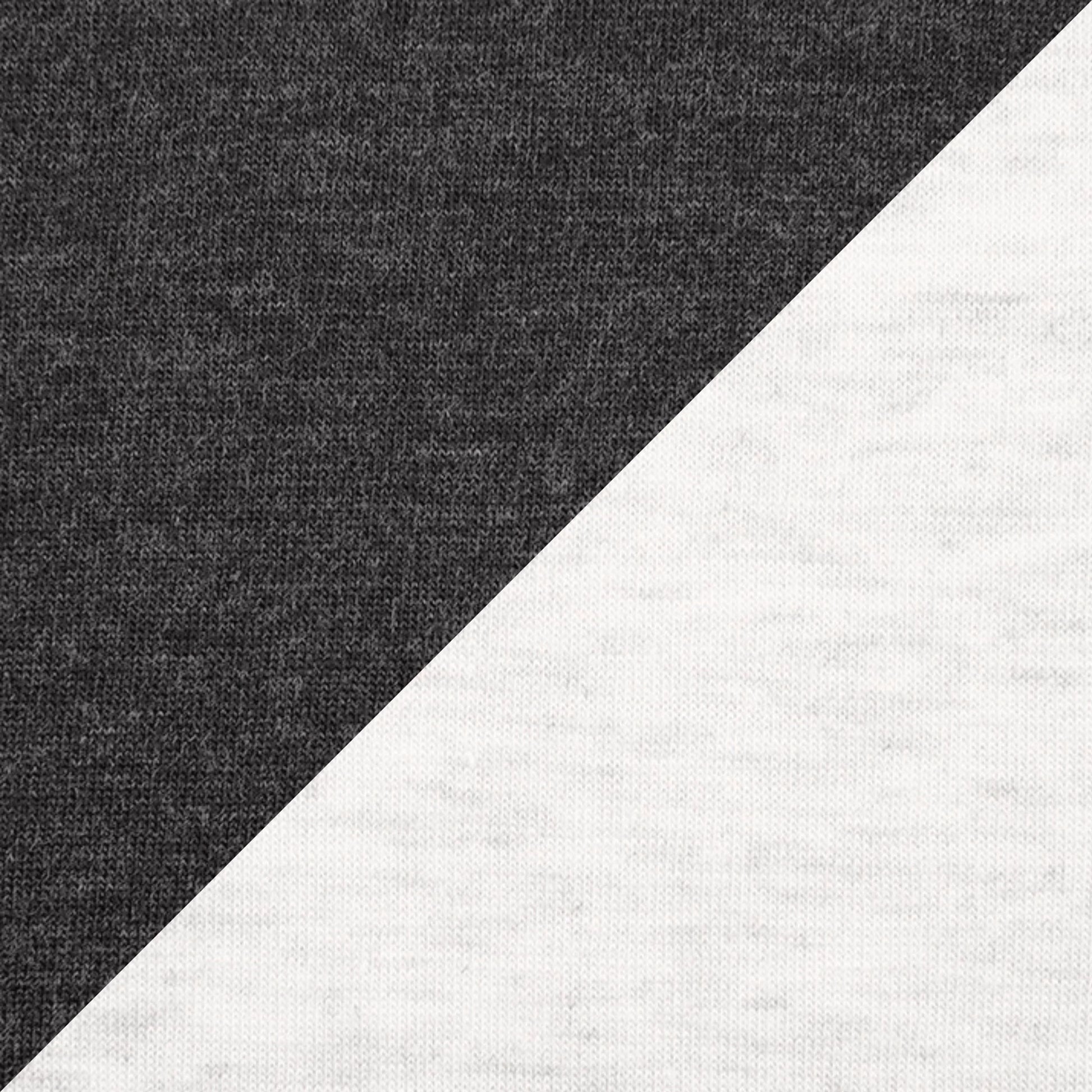 Tri-Blend 3/4 Raglan T-Shirt - Vintage Black / Heather White - The American Threads