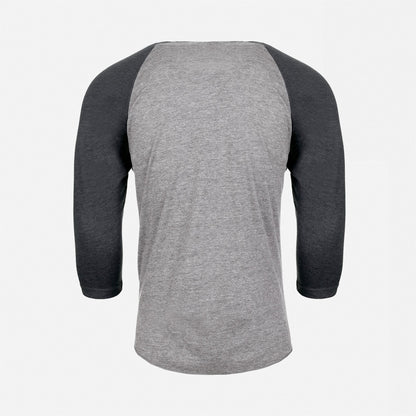 Tri-Blend 3/4 Raglan T-Shirt - Vintage Navy / Premium Heather - The American Threads
