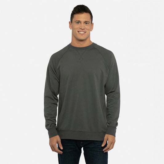 Laguna Raglan Sweatshirt - Heavy Metal - The American Threads