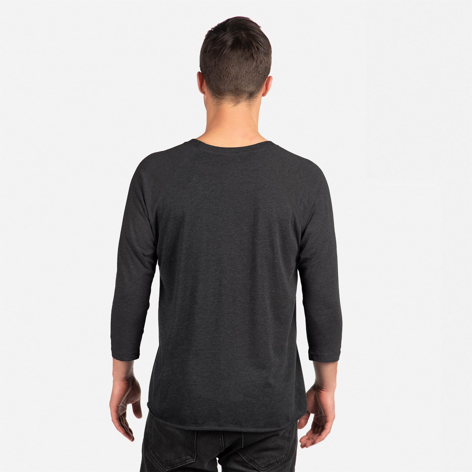Tri-Blend 3/4 Raglan T-Shirt - Vintage Black / Vintage Black - The American Threads