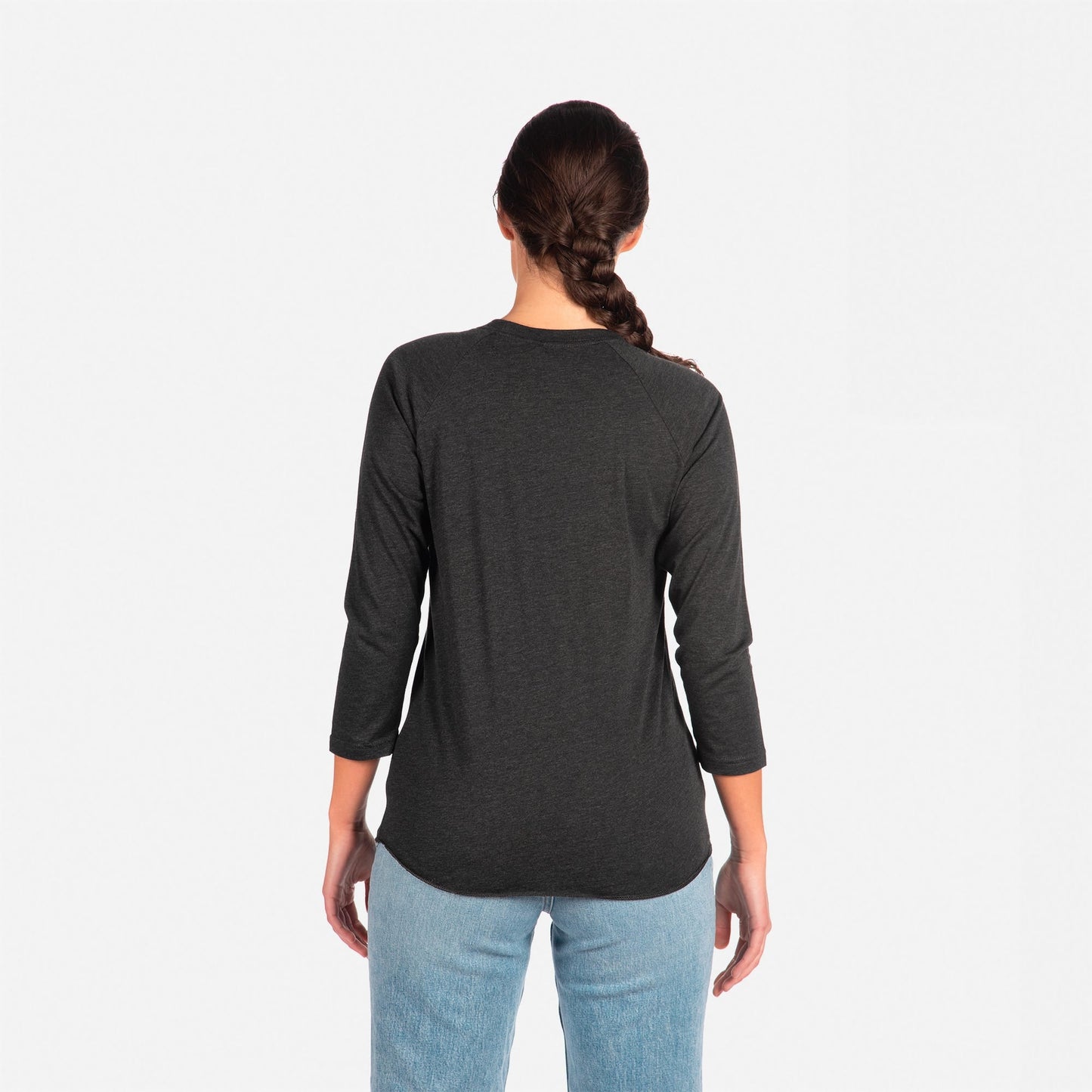 Tri-Blend 3/4 Raglan T-Shirt - Vintage Black / Vintage Black - The American Threads