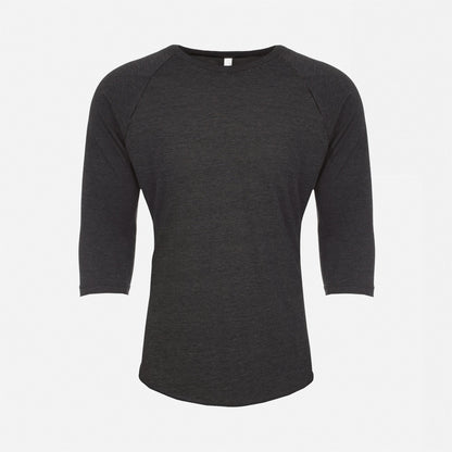 Tri-Blend 3/4 Raglan T-Shirt - Vintage Black / Vintage Black - The American Threads