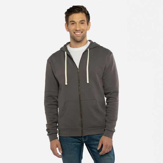Santa Barbara Full Zip Hoodie - Heavy Metal - The American Threads