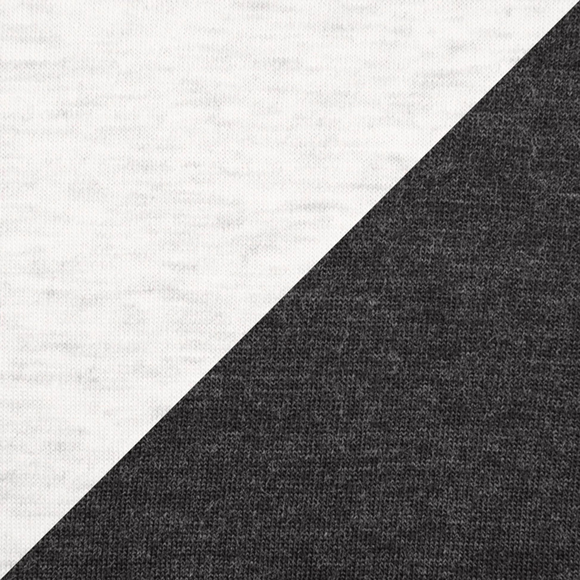 Tri-Blend 3/4 Raglan T-Shirt - Heather White / Vintage Black - The American Threads