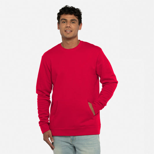 Santa Barbara Pocket Sweatshirt - Red - The American Threads