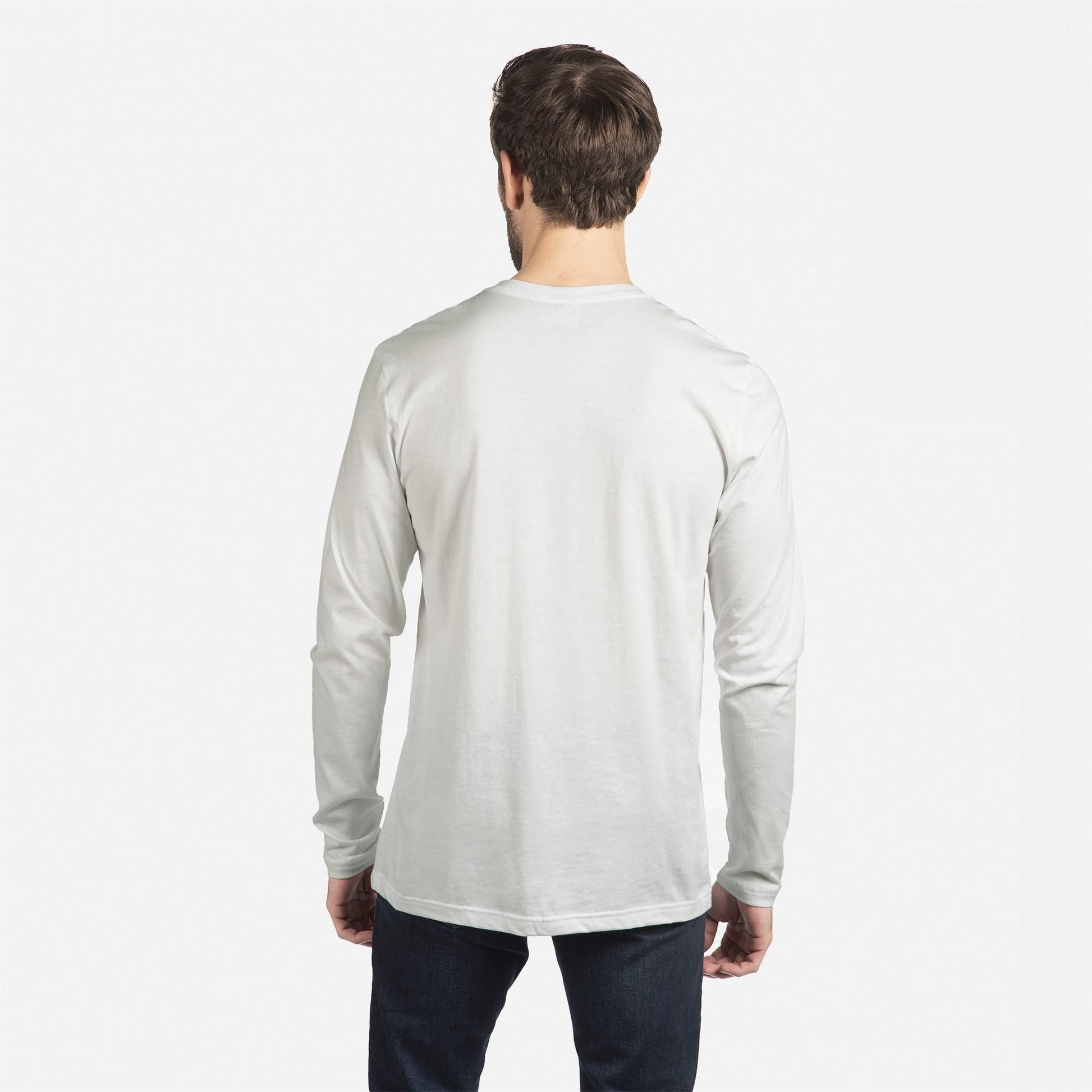 Cotton Long Sleeve T-Shirt - White - The American Threads