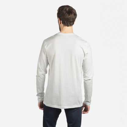 Cotton Long Sleeve T-Shirt - White - The American Threads