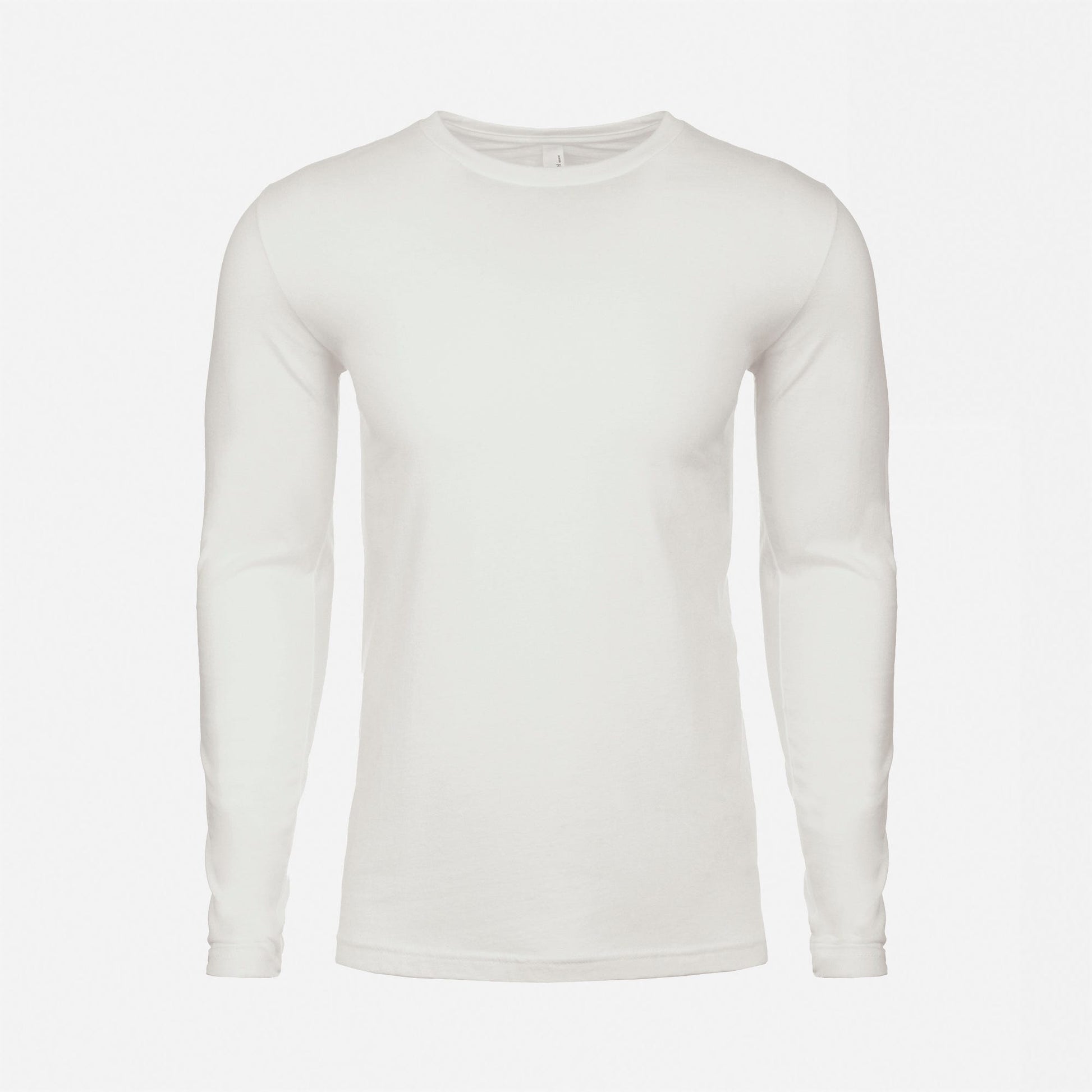 Cotton Long Sleeve T-Shirt - White - The American Threads