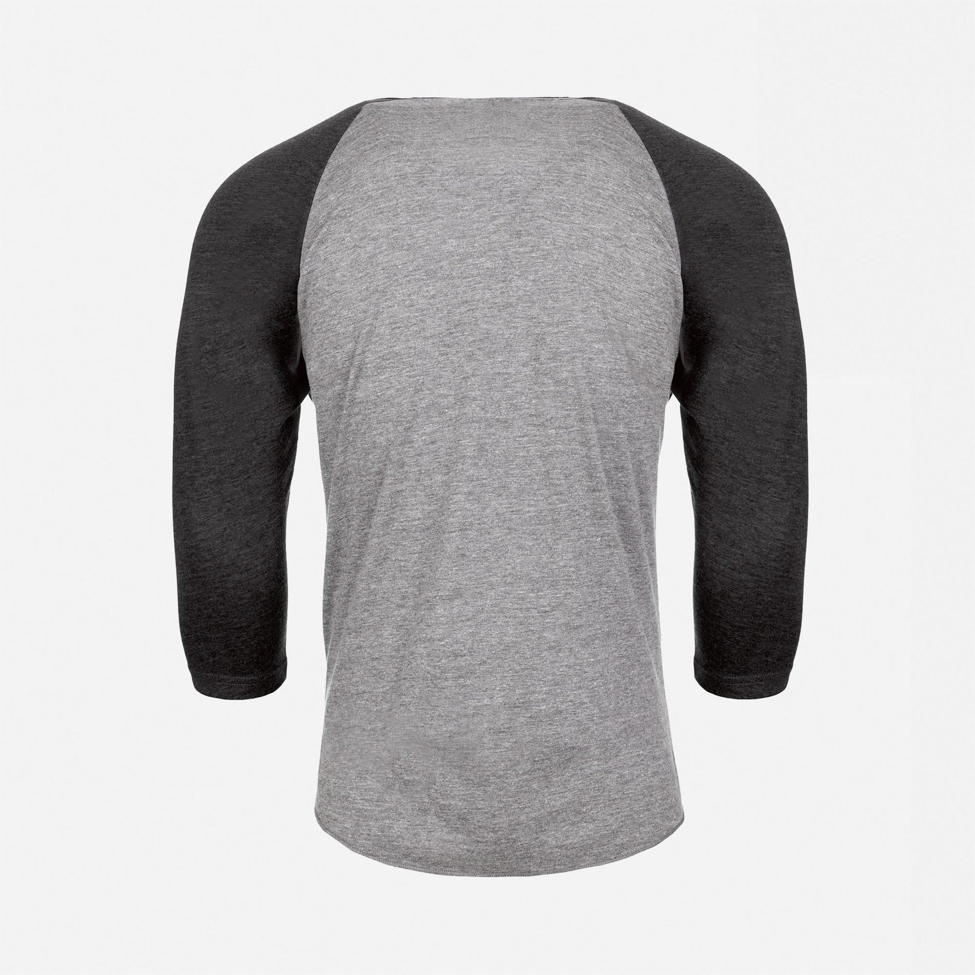 Tri-Blend 3/4 Raglan T-Shirt - Vintage Black / Premium Heather - The American Threads