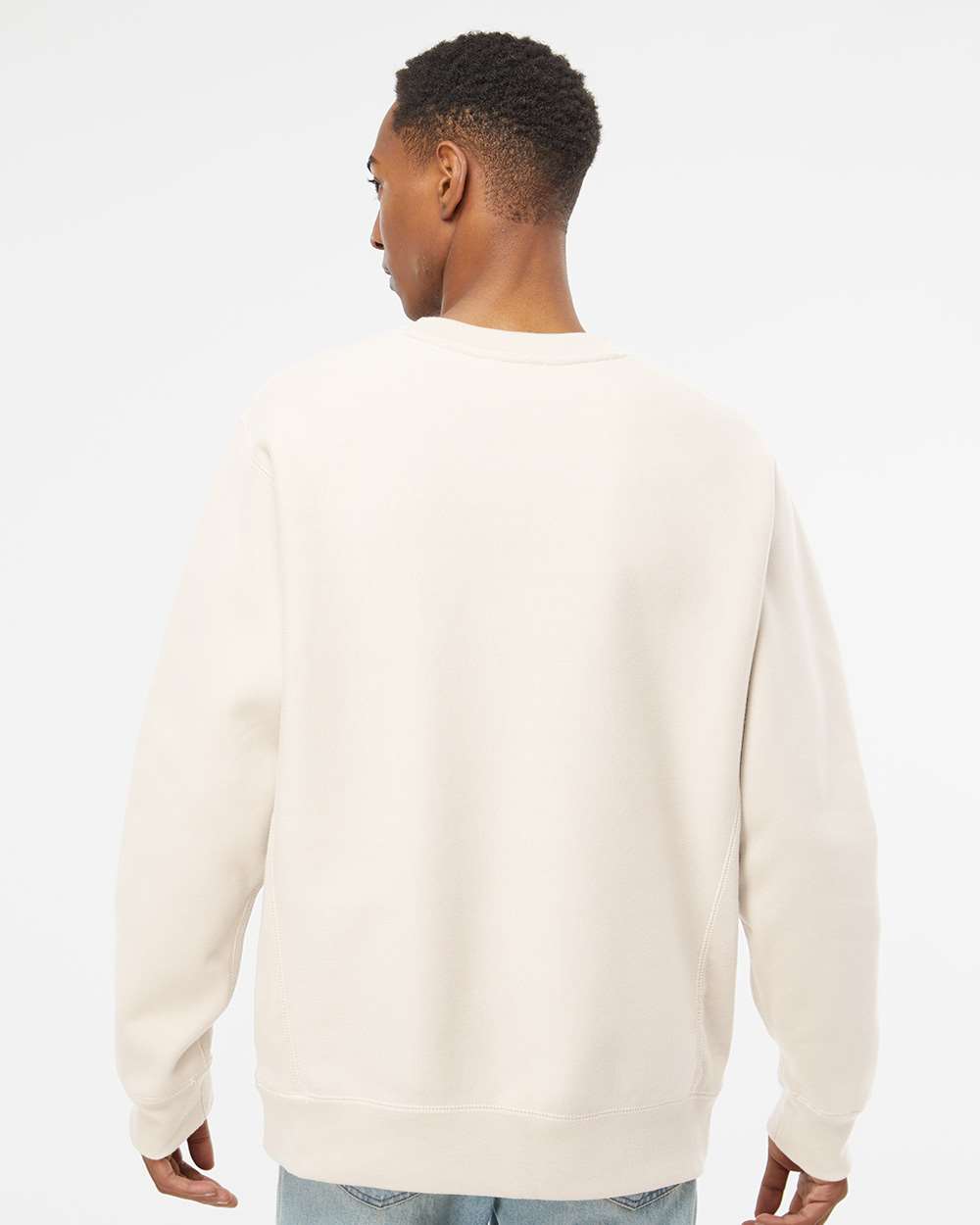 Men's Premium Heavyweight Crewneck Sweatshirt - Bone - L
