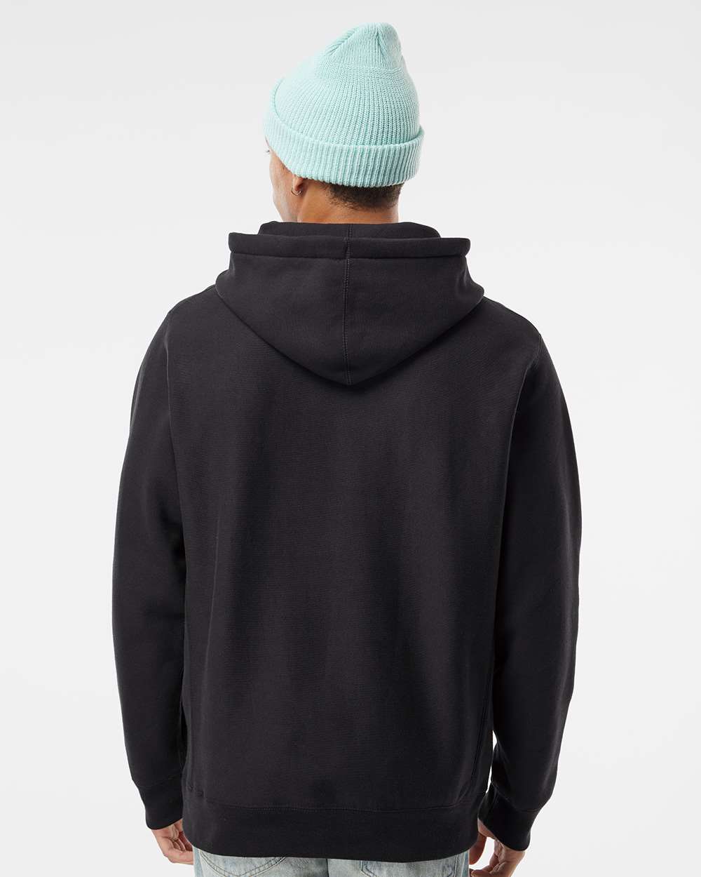 Unisex Legend Heavyweight Cross-Grain Hooded Sweatshirt - Black - M
