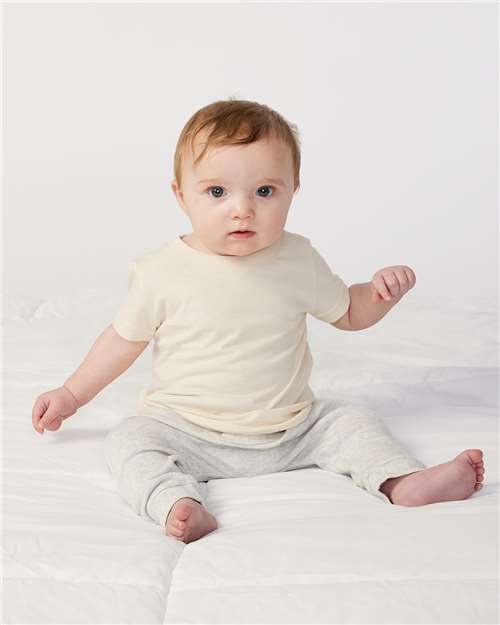 Soft Baby Tee — Short Sleeve Infant T-Shirt - Natural - Front