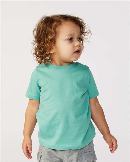 Toddler Fine Jersey T-Shirt — Soft Kids Tee [2T-5T] - Saltwater - Front