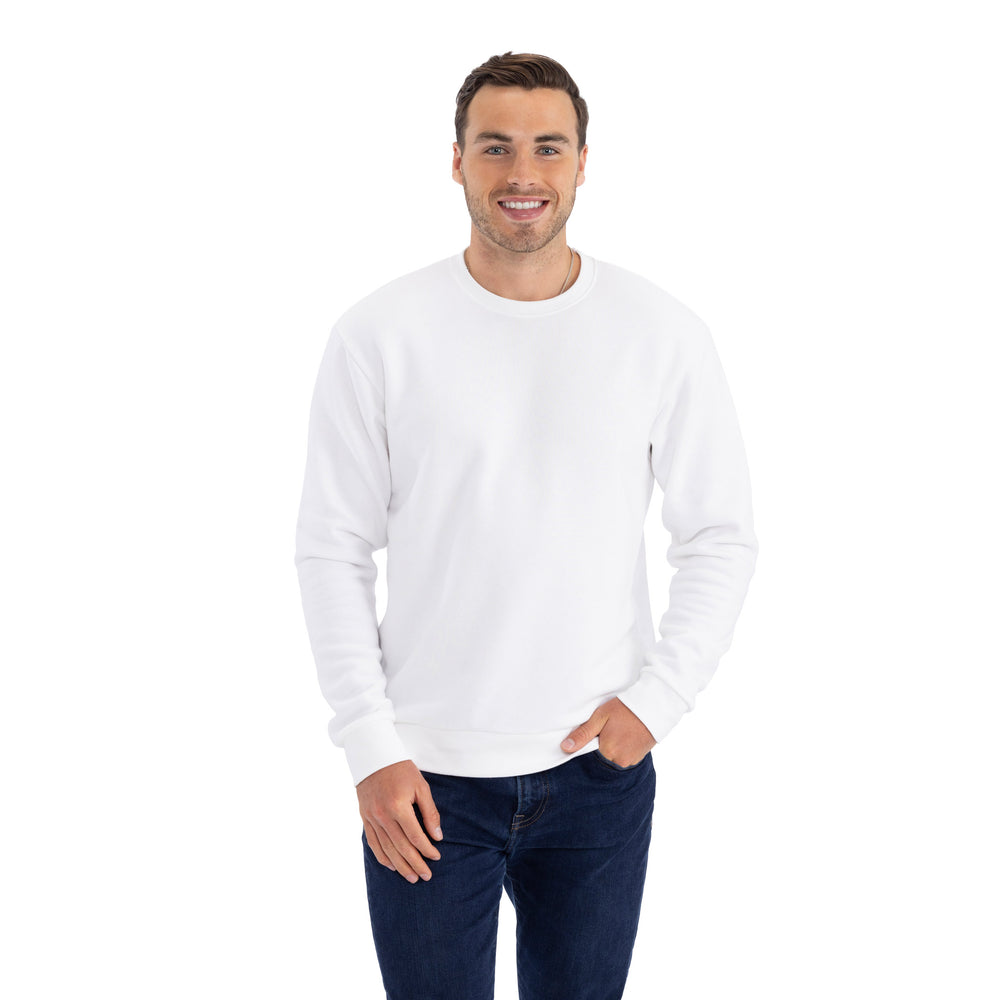 Comfy Threads Fleece Sweatshirt in White