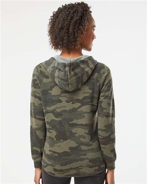 Independent Trading Co. PRM2500 Women's Jogger Pants - Forest Camo Heather - Back