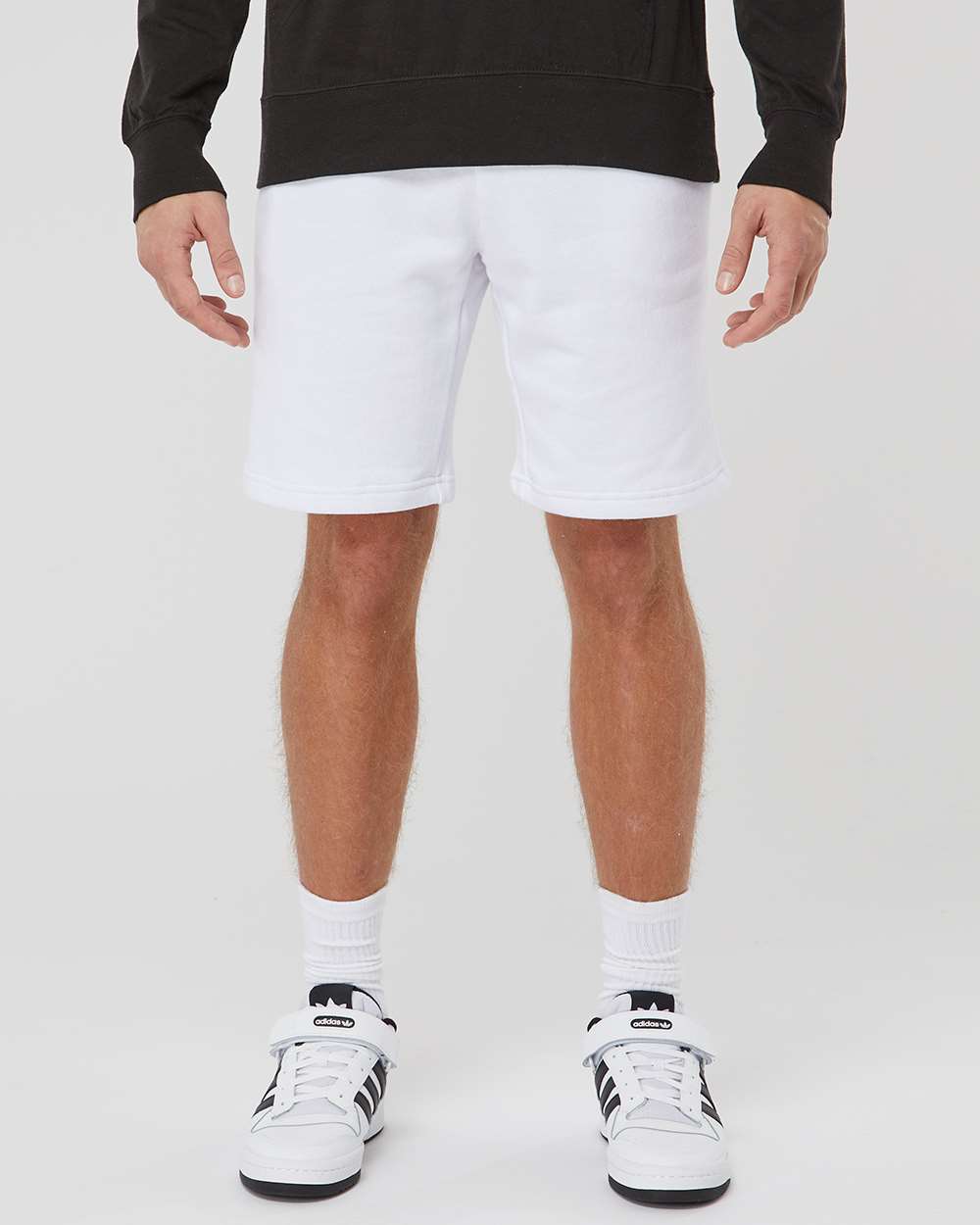 Men's Midweight Fleece Shorts - White - S
