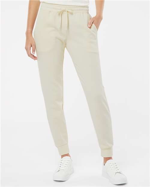 Independent Trading Co. PRM20PNT Women's Sweatpants - Bone - Front