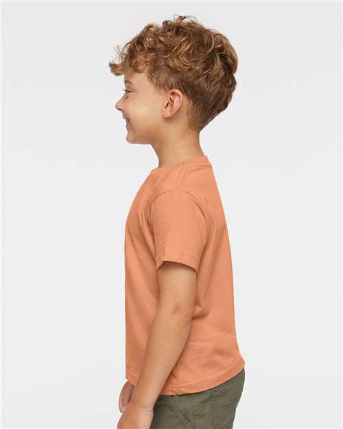 Toddler Fine Jersey T-Shirt — Soft Kids Tee [2T-5T] - Sunset - Side