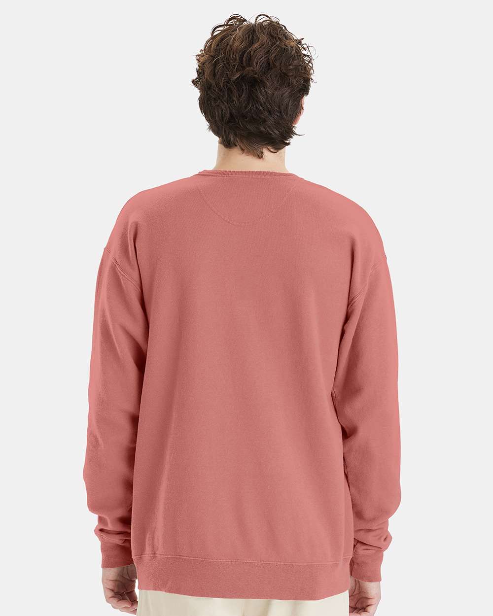 Unisex Garment-Dyed Crewneck Sweatshirt - Muave - M