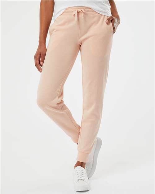 Independent Trading Co. PRM20PNT Women's Sweatpants - Blush - Front