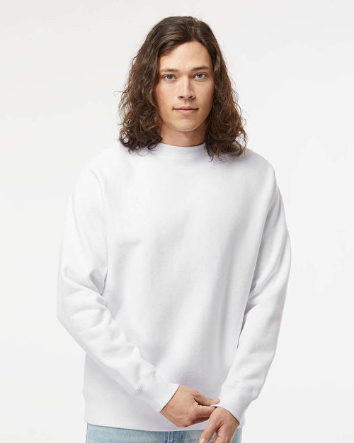 Men's Premium Heavyweight Crewneck Sweatshirt - White - S