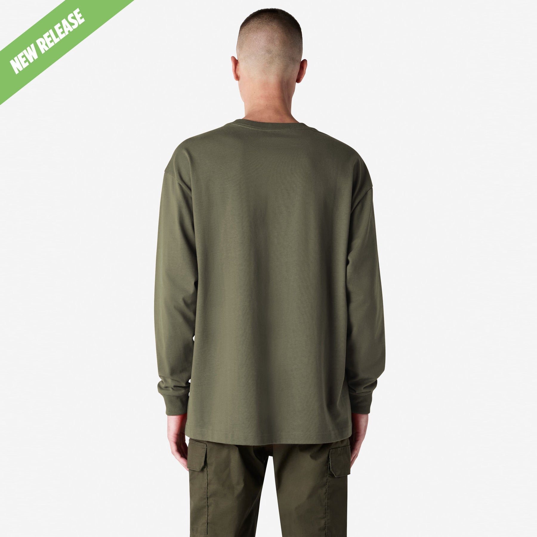 Heavyweight Long Sleeve Pocket Tee – Lieutenant - L