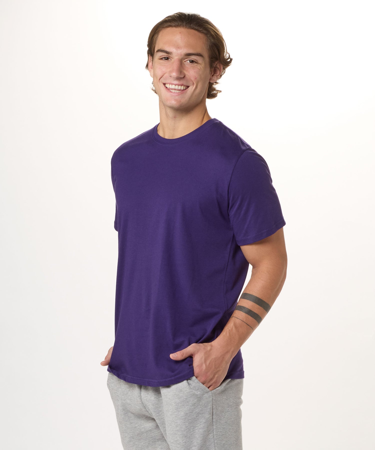 Essential Crewneck Tee - Purple