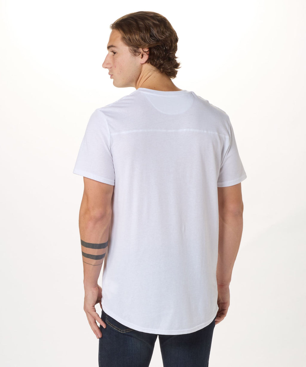 Men's High V-Tee - White