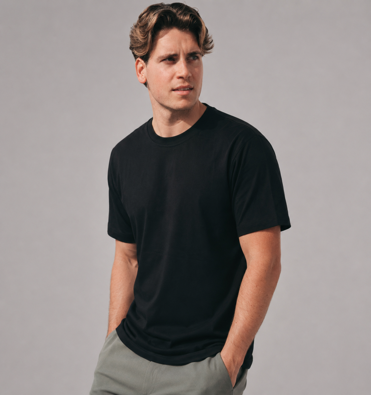 Ultra-Soft Bamboo Tee - Black