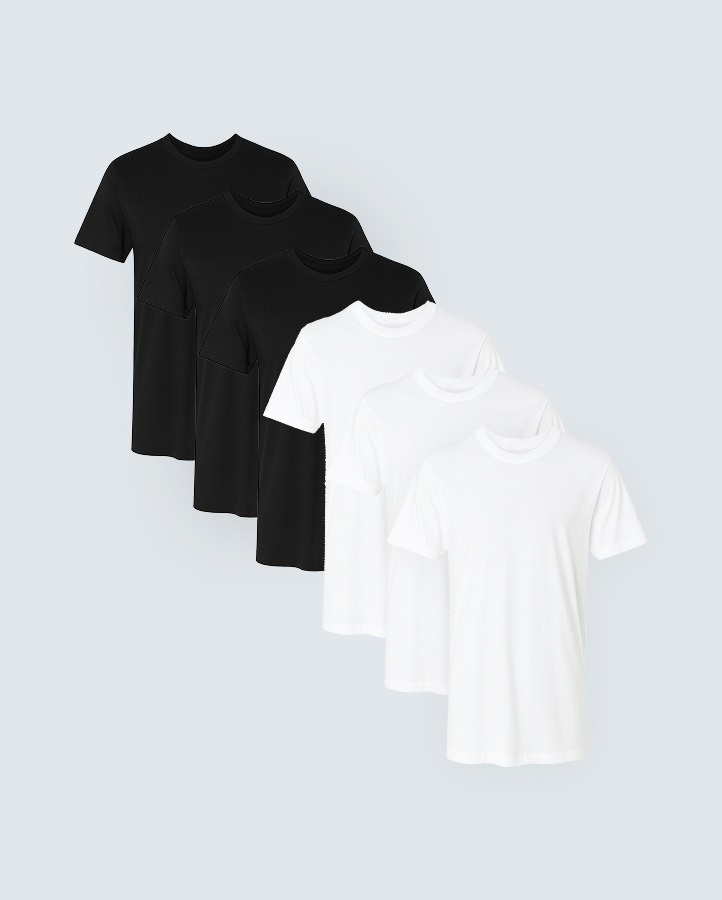Ultra-Soft Bamboo Tee - 6 Pack