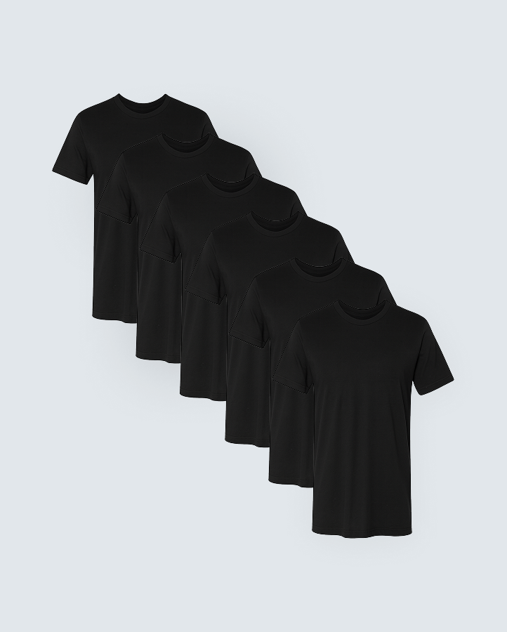 Ultra-Soft Bamboo Tee - 6 Pack