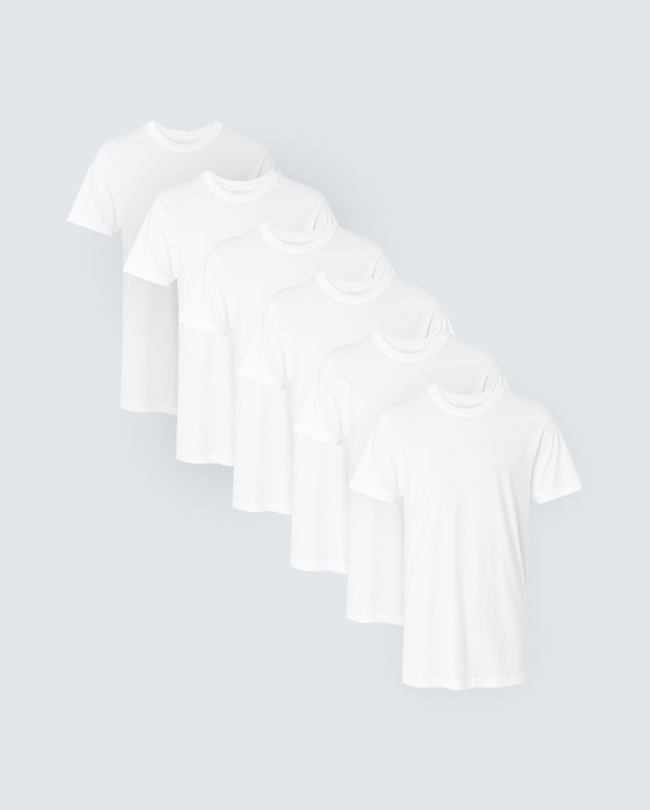 Ultra-Soft Bamboo Tee - 6 Pack