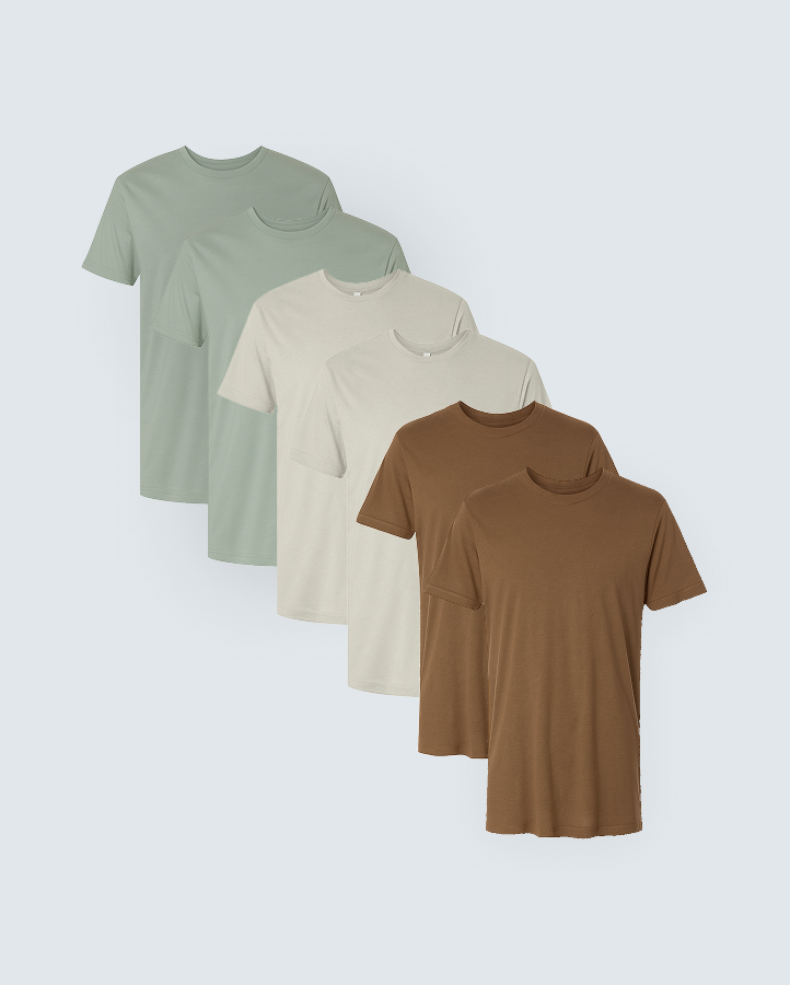 Ultra-Soft Bamboo Tee - 6 Pack