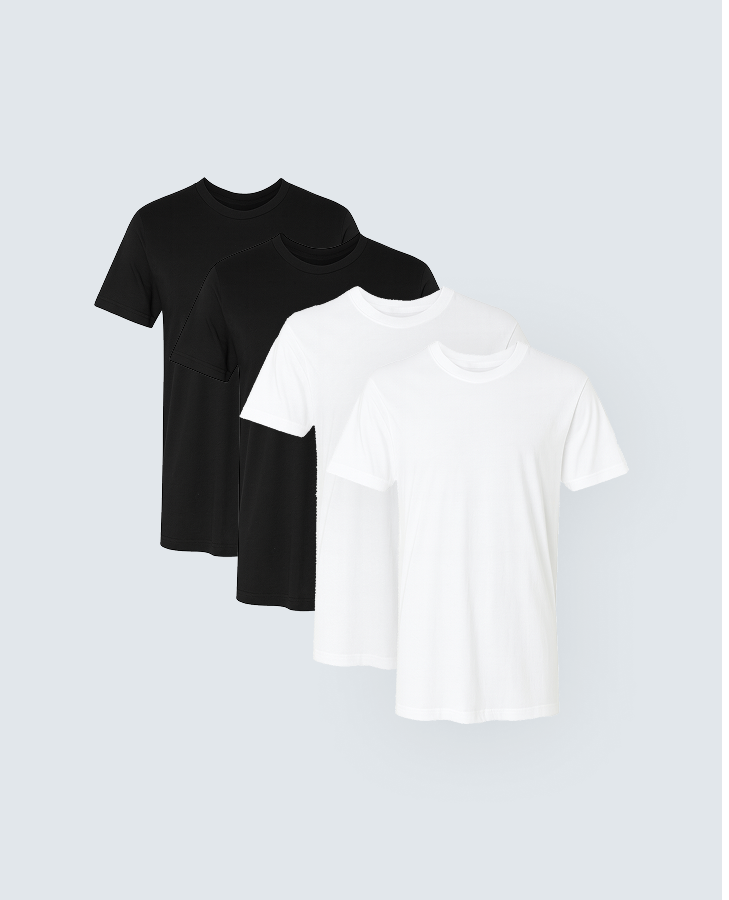 Ultra-Soft Bamboo Tee - 4 Pack