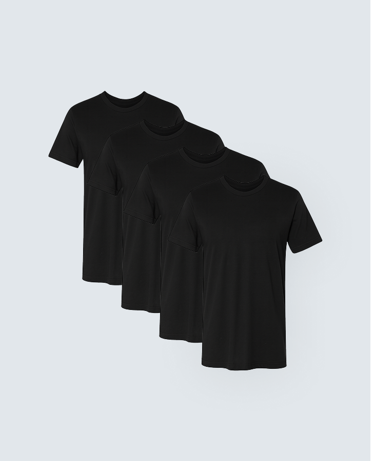 Ultra-Soft Bamboo Tee - 4 Pack