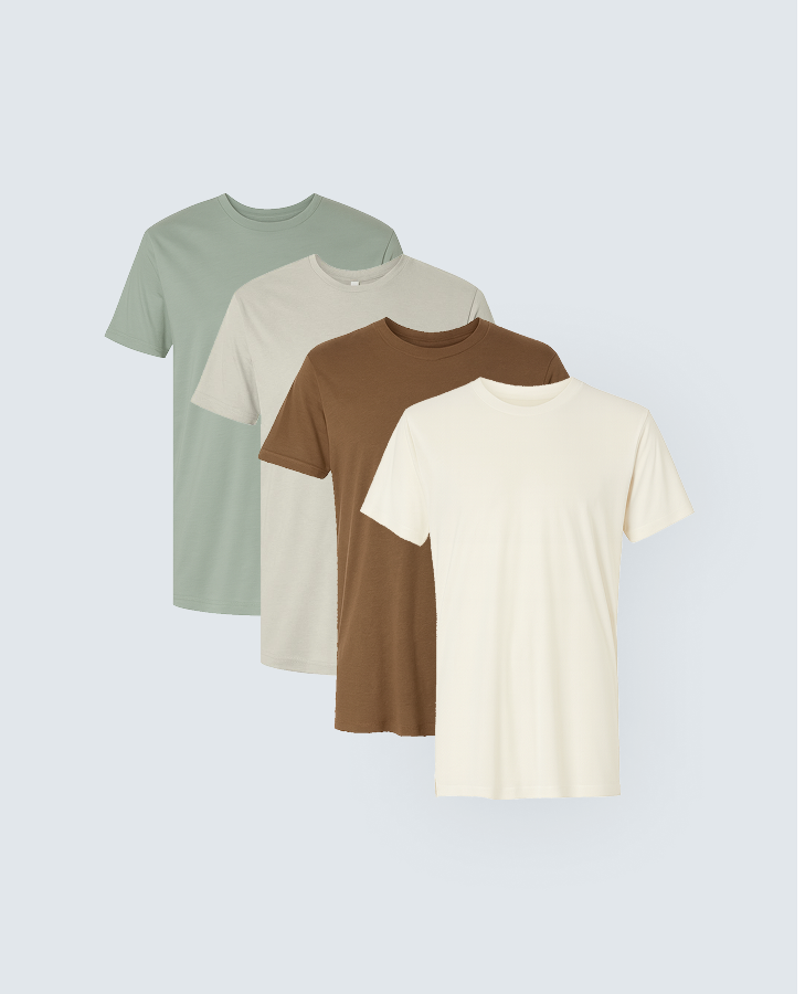 Ultra-Soft Bamboo Tee - 4 Pack