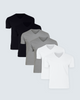 Black | Heather Grey | White