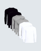 Black | Heather Grey | White