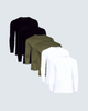 Black | Military Green | White